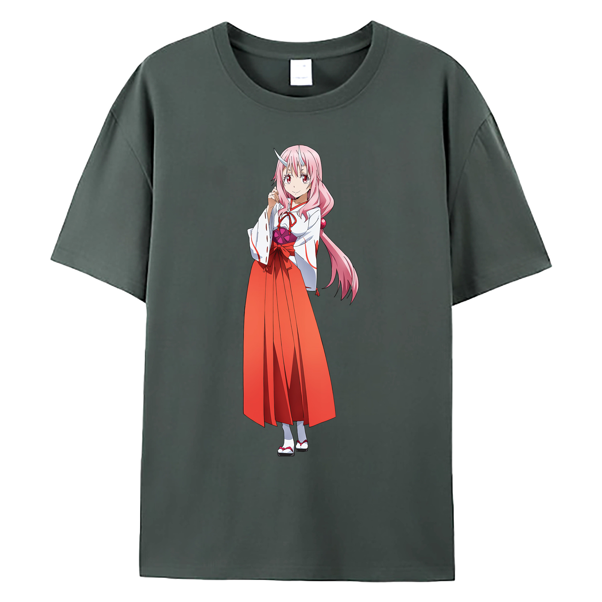 （画像用） 転スラ Regarding Reincarnated to Slime 綿100％ メンズ半袖Tシャツ｜肌触りやわらか＆通気性